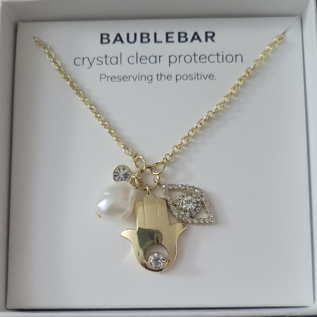 Baublebar Gold Hamsa Charm Necklace